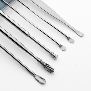 Stainless Steel Ear Pick 6-Piece Set Portable With Key Ring For Earwax Cleaning - Product Image 3