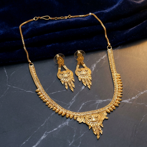 Wholesale Forming 14K 18K 24K Gold Filled Short <b>Necklaces</b> Set, Traditional Design Jewelry, Brass Gold Plated Fashion <b>Necklaces</b>. - Product Image 1