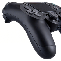Manette sans fil P4 à fonctionnalités complètes pour PS4 avec barre lumineuse, double vibration moteur, gyroscope, manette de jeu Mantte Controles