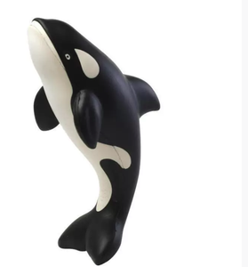 Imprinted Killer Whale Stress Relievers Marine Theme Promotional Gifts Custom Logo Bulk Wholesale Corporate Events - Product Image 3