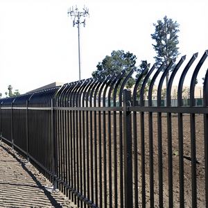 Clôture en fer forgé sur mesure, décor de jardin magnifique, galvanisée, revêtement en poudre, imperméable, service de modélisation 3D disponible - Product Image 1