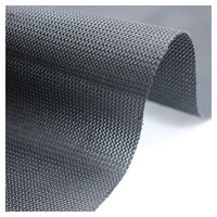 Échantillon gratuit, courbe résistante aux plis, chaîne tricotée 100% Polyester, filet noir, tissu en maille pour chaise de bureau