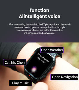 Hombres Deportes al aire libre Reloj inteligente Dispositivos portátiles BT Llamada 3ATM Reloj impermeable - Product Image 3