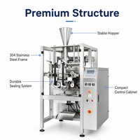Machine de remplissage et d'emballage verticale pour sachets jumeaux de 2g de maïs soufflé avec sucre, pour petites particules alimentaires