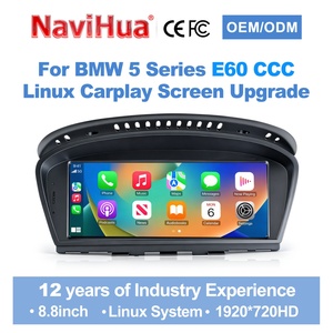 NaviHua New 8.8'' OEM Style Touch Screen Linux <b>System</b> Car Radio <b>Auto</b> Wireless Carplay GPS Stereo DVD Player for BMW 5 Series E60 - Product Image 1