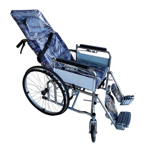 Fauteuil roulant manuel YYOW-20 ultra léger en acier pliable pour personnes âgées et handicapées avec frein en U et utilisation facile - Product Image 1