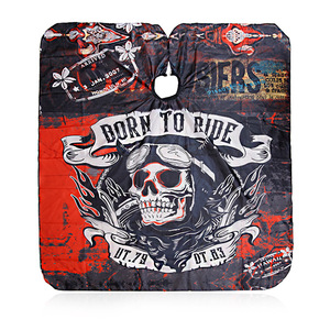Capa de Peluquería Wanmei con Diseño de Calavera, Talla Universal, Material Textil Resistente - Product Image 3