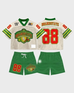 Tonton sport stile retrò maglia americana uniforme set maglia maglia maglia Shorts personalizzato Logo abbigliamento da squadra per il <span class=keywords><strong>gioco</strong></span> o Drop uomo bambini - Product Image 1