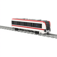 Ensemble exclusif de blocs de construction MOC personnalisés pour le transport ferroviaire métropolitain, idéal pour la promotion de marques, les expositions et les présentoirs créatifs