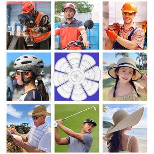 재사용 가능한 PCM 아이스 캡 쿨링 헤드 패치 헬멧용 남녀공용 스포츠 스타일 열성 편두통 및 더운 날씨에 효과적 - Product Image 4