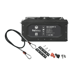 BigBattery 12V HUSKY 2 LiFePO4 Batterij 400Ah, 5.12kWh Ingebouwde BMS + Ringklem 10 Jaar Garantie Overige - Product Image 1