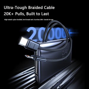 Mini 10000mAh Power Bank 22.5W Super Fast Charging Built-in Dual <b>Cable</b> PD 20W Portable <b>Charger</b> - Product Image 2