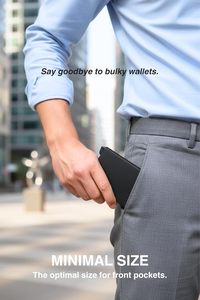 Custom Logo Slim Aluminum Credit <b>Card</b> Holder Wallet for Men RFID Blocking Minimalist Metal for up Wallet Portable Promotional - Product Image 4