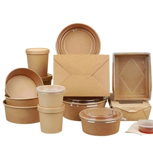 Scatole Monouso per Alimenti, Confezioni Personalizzate per Sushi, Vassoi a Forma di Barca, Scatole in Carta Kraft per Asporto - Product Image 2