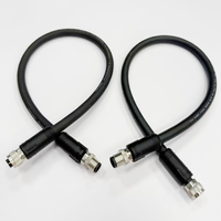 Conector M12 de Cobre Personalizado de 4 y 8 Pines, Ensamblaje de Cable M12 Macho y Hembra, Arnés de Cables Industriales Impermeables IP68