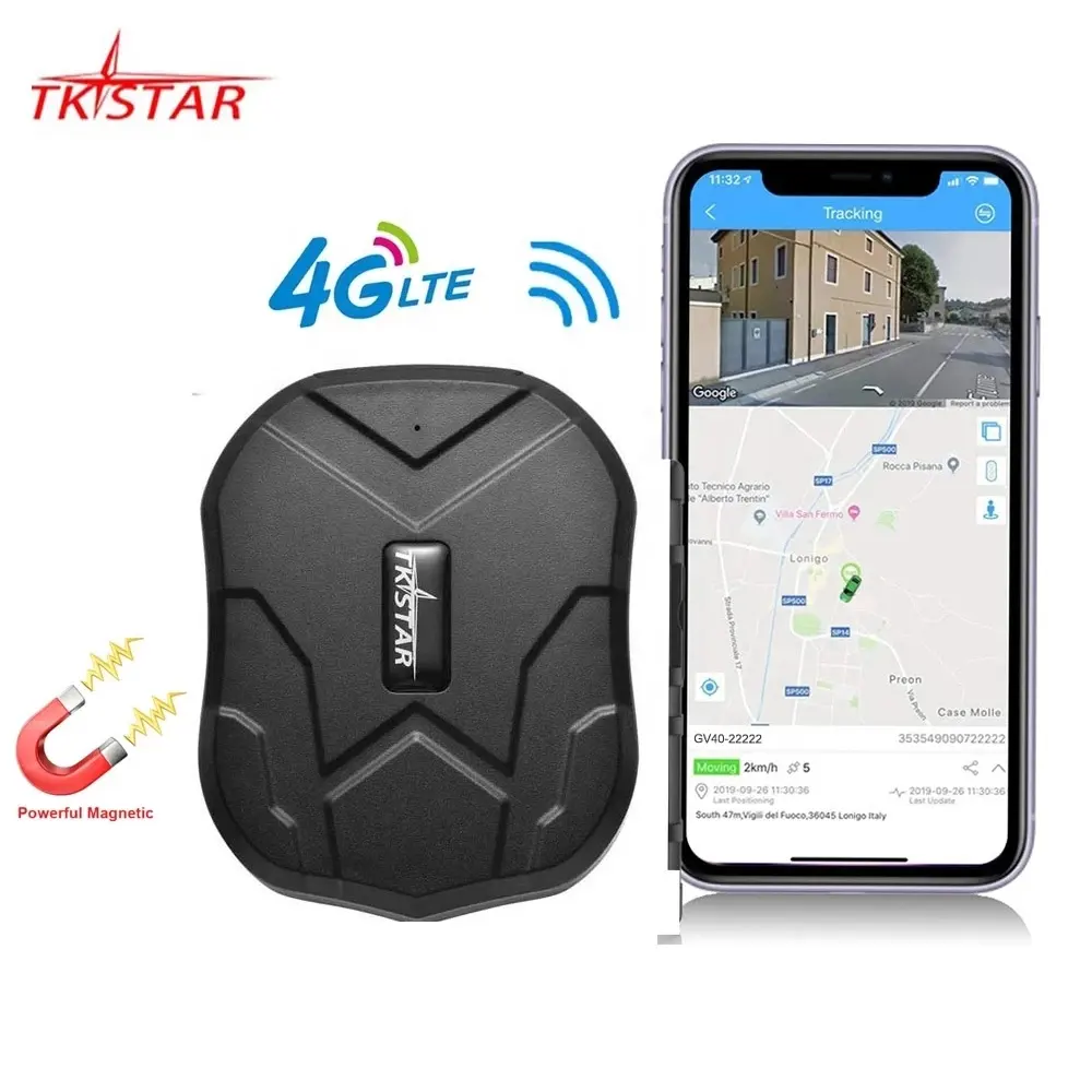 Xe GPS Tracker 4 Gam TKSTAR TK905 GPS Định Vị 5000MAh Nam Châm Không Thấm Nước Lắc Báo Động Ứng Dụng Miễn Phí