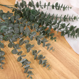 Feuille d'eucalyptus artificielle 10cm-30cm, haute simulation, pour décoration de mariage et accessoire de décoration intérieure - Product Image 3