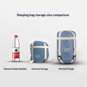 Saco de Dormir Ultraligero Tipo Sobre para Adultos, de Nailon, Resistente a la Suciedad, para Verano, Viajes, Campamento, Hecho de Algodón, Lavable a Máquina - Product Image 2