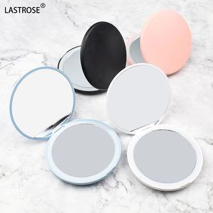 Portable Double-Sided LED USB Charging Cosmetic <b>Mirror</b> with <b>Foldable</b> Design On-the-Go Makeup & Eyelash Tweezers - Product Image 5