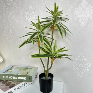 ต้นมอนสเตอร่าปลอมในกระถาง ขนาด 30-100 ซม. ทำจากพลาสติก สำหรับตกแต่งภายในบ้าน ห้องนั่งเล่น โต๊ะกลาง - Product Image 2