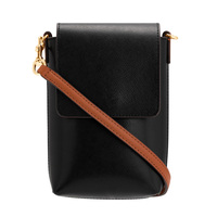Sac bandoulière mini portable pour femme en cuir véritable Saffiano avec logo personnalisé, fermeture éclair, protection RFID, par Mount Yanzhi Lady Fashion Luxury