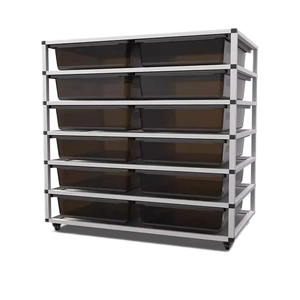 6 couches Pet Display Enclosure Fournitures Terrarum Baignoires Boîte D'alimentation Reptile Serpent Système De Rack D'élevage - Product Image 4