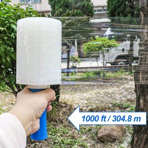 Clear Industrial <b>Stretch</b> <b>Wrap</b> Film with Handle, Multipack for Moving Supplies, Plastic <b>Wrap</b> for Packing, Heavy Duty <b>Stretch</b> Film - Product Image 4