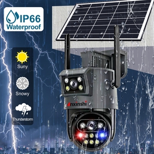 Caméra de sécurité solaire 4G LTE PTZ à double objectif 5K avec enregistrement 24h/24 et détection de mouvement et suivi humain - Product Image 4
