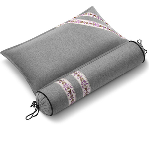 Almohada cilíndrica de ajenjo antibacteriana natural para alivio cervical, medicina tradicional china antigua, almohadas circulares para el cuello - Product Image 3