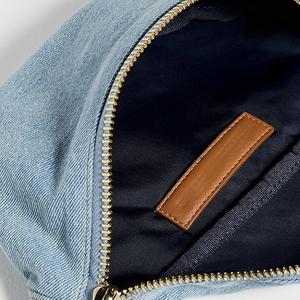 กระเป๋าคาดเอวแบบคลาสสิคยีนส์สีพื้น Keymay รุ่นพกพาสะดวก พร้อมซิป สายสะพายปรับได้ เหมาะสำหรับทุกเพศ ใช้สำหรับเดินทาง - Product Image 3