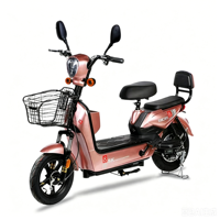 Bicicleta Eléctrica Urbana LY-S25 de Producción Masiva a Precio Económico, Resistente a Impactos, con Respaldo Confortable, Faro LED de Alta Luminosidad y Canasta Metálica Antioxidante