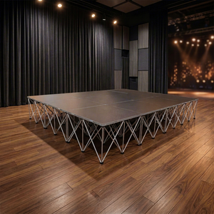 Concert Events Smart <b>Stage</b> Aluminum Folding Riser Outdoor <b>Stage</b> <b>Platform</b> - Product Image 1