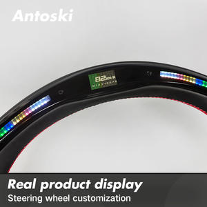 Volant sport en cuir véritable et fibre de carbone avec écran LED intelligent pour <span class=keywords><strong>JAGUAR</strong></span> XKR XKR-S 175 GT XF XFR XJ XJR - Product Image 3