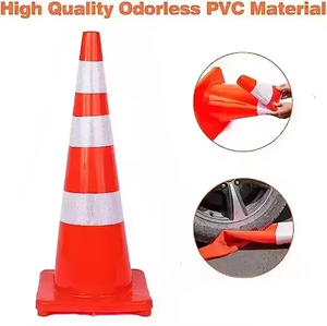 Nhà cung cấp vàng chúng tôi thị trường 12 "18" 28 "36" linh hoạt PVC an toàn giao thông Road Mark Phản Quang Cảnh Báo <span class=keywords><strong>Cone</strong></span> - Product Image 5