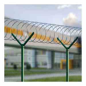2.4m 358 Panneaux de clôture galvanisés anti-escalade 6ft X10 ft Durable Heavy Duty See Through Fencing - Product Image 1