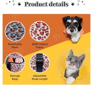 Tùy Chỉnh Chất Lượng Cao Oxford Không Thấm Nước Pet An Toàn Ghế Bẩm-Chống Xe Tàu Sân Bay Cho Xe Ô Tô Ghế Sau Bìa Cho Mèo Và Chó - Product Image 3