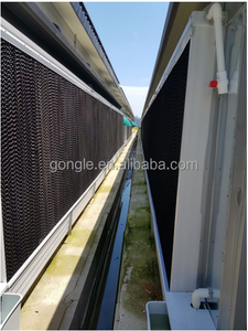 Nueva almohadilla de enfriamiento de marco de PVC con gran tanque de agua pared circulación interna cortina húmeda fregadero de plástico profundo para cría de aves de corral - Product Image 4