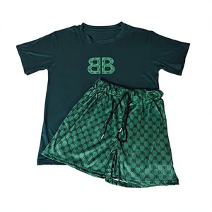 Nouvel Arrivage Ensemble Décontracté <span class=keywords><strong>Femme</strong></span> Été : Pull Tricoté Lettres Luxe et Short - Product Image 5