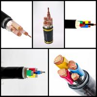 Kabel Daya Tegangan Rendah IEC Anti Api Berisolasi PVC XLPE Tembaga 4 Inti 0.6/1kV 1.5mm 400mm2 N2XY YKY NYCY NYY untuk Instalasi Bawah Tanah