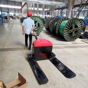 Nieuwe Staat Elektrische Vorkheftruck Met Lange Ronde Hydraulische Kar Voor Papieren Buizen Bullhead Garenrollen Dieselstapelaars - Product Image 2