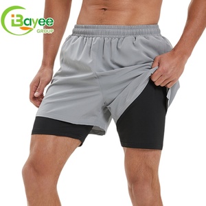 Men's 2-in-1 Casual Training <strong>Shorts</strong> Quick Dry Gym <strong>Shorts</strong> for <strong>Swimming</strong> Jogging Bodybuilding Sports <strong>Tight</strong> - Product Image 3