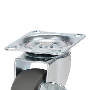 Medium <b>Caster</b> <b>Wheel</b> 2 Inch Flat Bottom Side Brake Universal Swivel Furniture <b>Wheel</b> Bolt Hole Mount 100x100 Mm Firm Tread - Product Image 1