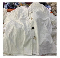 Kualitas tinggi katun campuran blus putih atasan digunakan pakaian bekas di USA bahan katun pakaian bekas jumlah besar