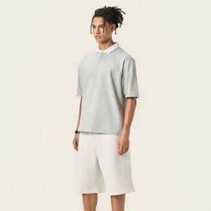 Polo homme en coton tricoté, fin, pour l'été, noir, bleu roi, gris chiné, avec étiquette et tags - Product Image 4