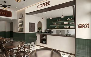 Diseño Interior de Cafetería Vintage, Solución Llave en Mano para Equipamiento de Cafetería, Muebles Personalizados para Barra de Café, Construcción y Renovación de Tiendas Minoristas - Product Image 3
