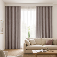 Rideaux occultants de luxe ZSTARR de haute qualité, en tissu teint uni, pour le salon et la chambre à coucher