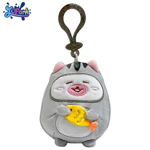 Porte-clés animal en peluche de haute qualité jouet en peluche Super doux 11cm Mini chat mignon porte-clés poupée en peluche personnalisé petit porte-clés en peluche - Product Image 4