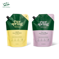 Petit distributeur de mousse de détergent à main de voyage écologique imprimé personnalisé recharge en plastique sac d'emballage pour shampoing savon liquide