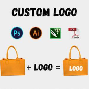 Bolsa de Fieltro Colorida de Alta Calidad, Gran Capacidad, Logotipo Personalizado, Reutilizable, Ecológica, Bolsa de Regalo Promocional para Negocios - Product Image 2