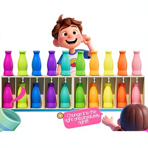 Nouveauté Jouet pour enfants Boissons en plastique Bouteille <span class=keywords><strong>de</strong></span> collision Jouet éducatif <span class=keywords><strong>Jeux</strong></span> <span class=keywords><strong>de</strong></span> table <span class=keywords><strong>de</strong></span> devinettes et d'association - Product Image 2